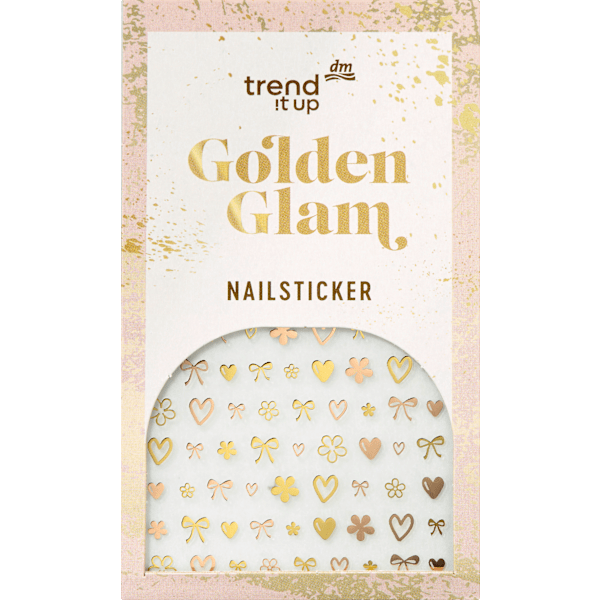 Nagelsticker Golden Glam trend !t up