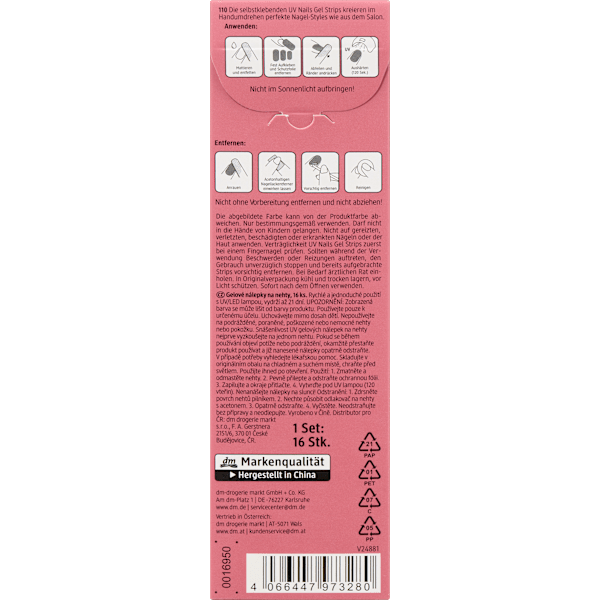 UV Gel Nagelfolien Gel Strips 110 trend !t up