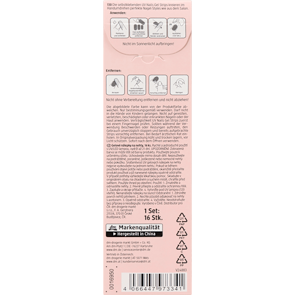 UV Gel Nagelfolien Gel Strips 130 trend !t up
