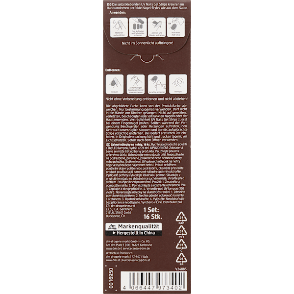 UV Gel Nagelfolien Gel Strips 150 trend !t up