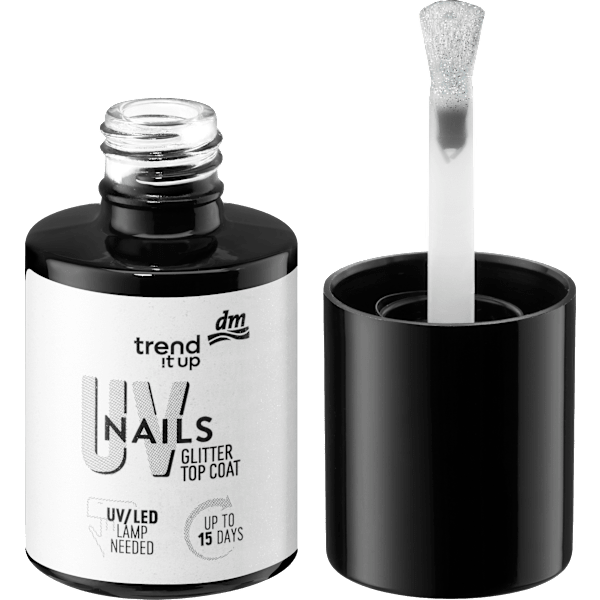 UV Nagellack Glitter Top Coat trend !t up