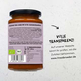 Fertiggericht, Rotes Thai Curry TRESSBRÜDER