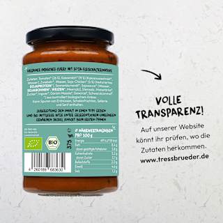 Fertiggericht, Typ Butter Chicken Curry TRESSBRÜDER