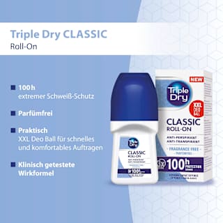 Antitranspirant Deo Roll-on Classic Triple Dry