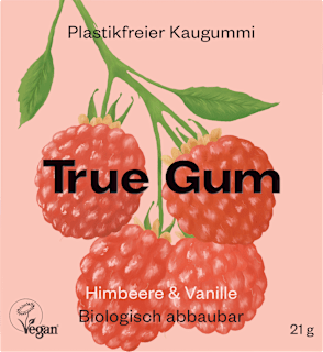 Kaugummi, Himbeere & Vanille, zuckerfrei True Gum