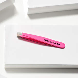 Pinzette, Mini Slant Tweezer Neon Pink Tweezerman