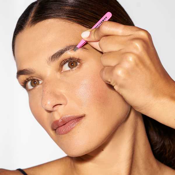 Pinzette, Mini Slant Tweezer Neon Pink Tweezerman