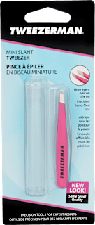 Pinzette, Mini Slant Tweezer Neon Pink Tweezerman