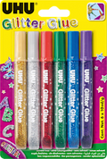 Glitter Glue Tube (6x10ml) UHU