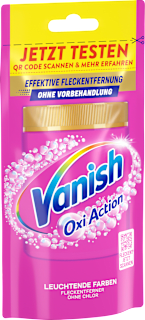 Fleckenentferner Pulver Oxi Action Pink, Reisegröße Vanish Oxi Action