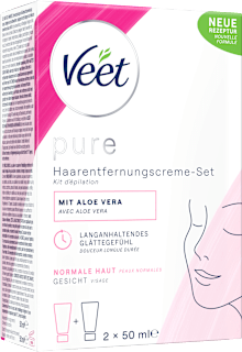 Haarentfernungscreme-Set Gesicht (2 x 50 ml) Veet