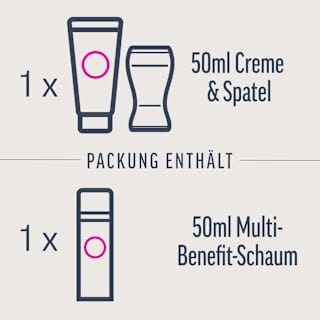 Intimbereich Set, Enthaarungscreme & Multi-Benefit-Schaum (2x50 ml) Veet