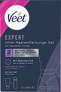 Intimbereich Set, Enthaarungscreme & Multi-Benefit-Schaum (2x50 ml) Veet