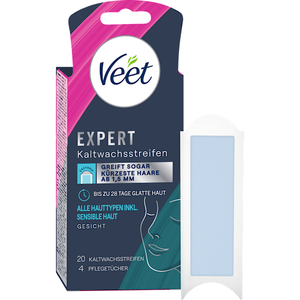 Kaltwachsstreifen Gesicht Expert Veet
