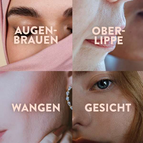 Kaltwachsstreifen Gesicht sensitive Veet