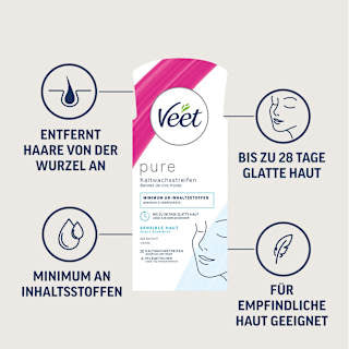 Kaltwachsstreifen Gesicht sensitive Veet