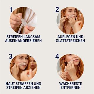 Kaltwachsstreifen Gesicht sensitive Veet