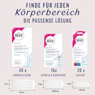 Kaltwachsstreifen Gesicht sensitive Veet