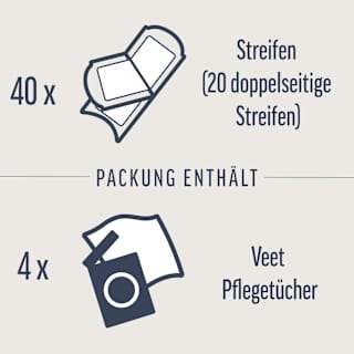 Kaltwachsstreifen Körper & Beine sensitiv Veet