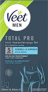 Haarentfernungsset Intimbereich (Creme & Pflegebalsam) Veet MEN