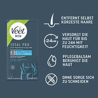 Haarentfernungsset Intimbereich (Creme & Pflegebalsam) Veet MEN