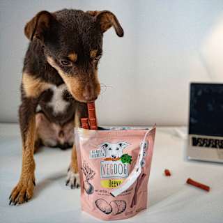 Hundeleckerli mit roter Beete & Buchenrauch, Beevys  VEGDOG