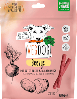 Hundeleckerli mit roter Beete & Buchenrauch, Beevys  VEGDOG