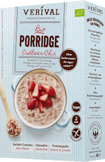 Porridge, Erdbeer-Chia, glutenfrei VERIVAL