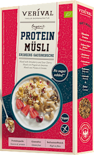 Protein Müsli, Erdbeere-Sauerkirsche, glutenfrei VERIVAL