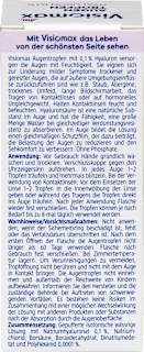 Augentropfen mit 0,1% Hyaluron Visiomax