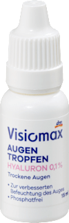 Augentropfen mit 0,1% Hyaluron Visiomax