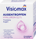 Augentropfen mit 0,2% Hyaluron, ohne Konservierungsmittel (15x0,4 ml) Visiomax