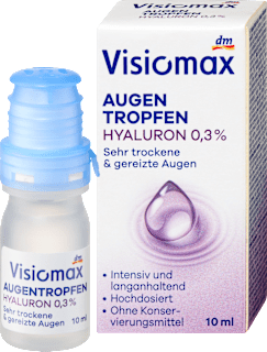Augentropfen mit 0,3% Hyaluron, ohne Konservierungsmittel Visiomax