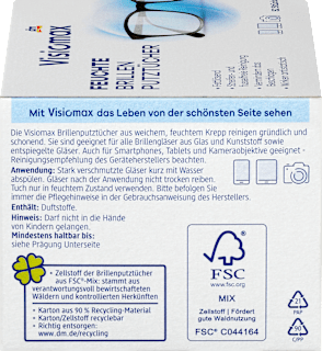 Brillenputztücher feucht Visiomax
