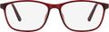 Fertig-Lesebrille dunkelrot transparent +2,50 Visiomax