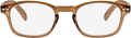 Fertig-Lesebrille glänzend/transparent braun Holzoptik +2,50 Visiomax