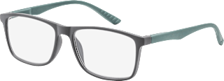 Fertig-Lesebrille grau/türkis +1,50 Visiomax