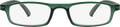 Fertig-Lesebrille matt grün transparent +3,00 Visiomax