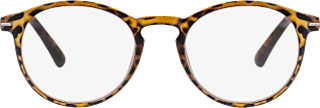 Fertig-Lesebrille matt transparent demi braun +3,50 Visiomax