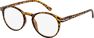Fertig-Lesebrille matt transparent demi braun +3,50 Visiomax