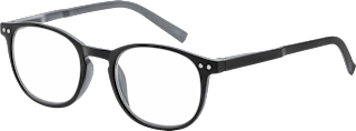 Fertig-Lesebrille schwarz/grau +3,00 Visiomax