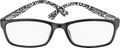 Fertig-Lesebrille schwarz/Muster +3,00 Visiomax