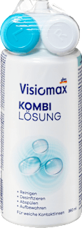 Kontaktlinsen-Pflegemittel Kombilösung mit Behälter Visiomax