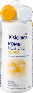 Kontaktlinsen-Pflegemittel Kombilösung Super mit Behälter Visiomax