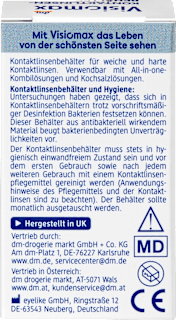 Kontaktlinsenbehälter Visiomax