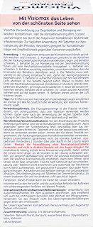 Peroxidlösung Komfort Super für weiche Kontaktlinsen, mit Kontaktlinsenbehälter Visiomax