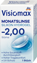 Silikon-Hydrogel Monatslinse Dioptrie -2,00 Visiomax