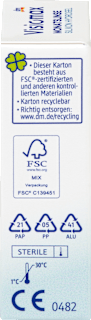 Silikon-Hydrogel Monatslinse Dioptrie -2,00 Visiomax