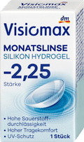Silikon-Hydrogel Monatslinse Dioptrie -2,25 Visiomax