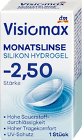 Silikon-Hydrogel Monatslinse Dioptrie -2,50 Visiomax